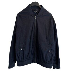 Buffalo David Bitton Men’s XL‎ Bomber Jacket Black Cotton Lightweight Fall Layer